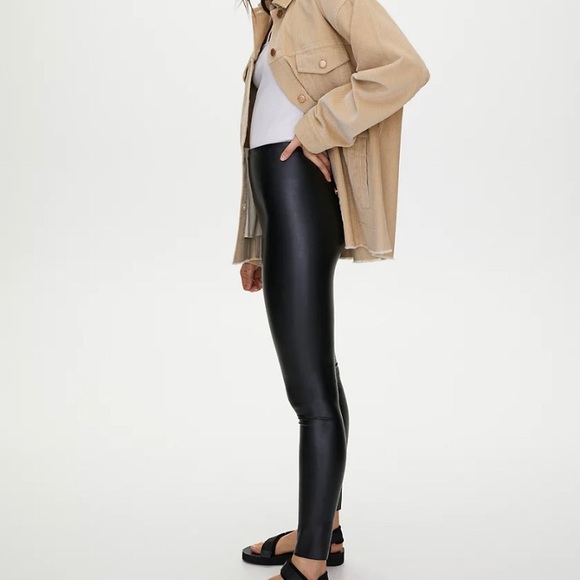 Wilfred Vegan Leather Jemma Legging, Size XXS - Picture 3 of 16